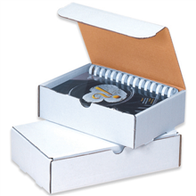 White Literature Mailers - 231-0114834 - 12 1/8'' x 9 1/4'' x 3'' Literature Mailers
